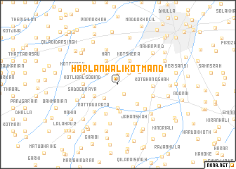 map of Harlānwāli Kot Mand