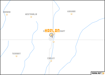 map of Harlan