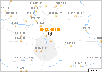 map of Harlaxton