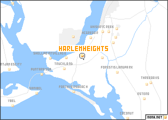 map of Harlem Heights