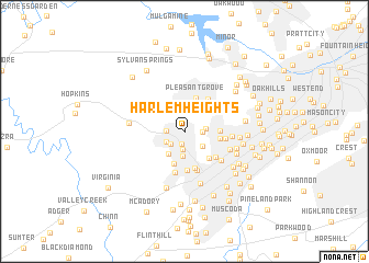 map of Harlem Heights