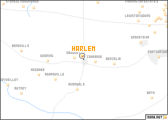 map of Harlem