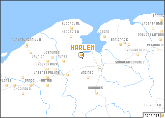 map of Harlem