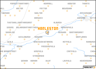 map of Harleston