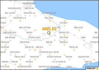 map of Hårlev