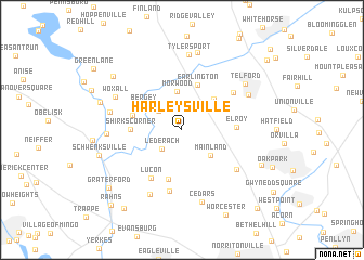 map of Harleysville