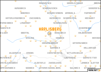 map of Harlisberg