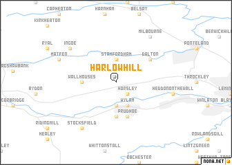 map of Harlow Hill