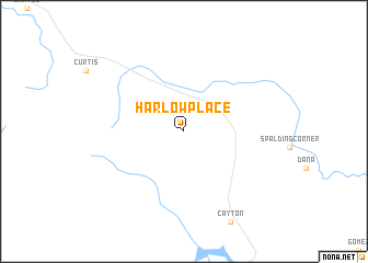 map of Harlow Place