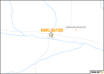 map of Harlowton