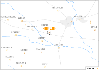 map of Harlow
