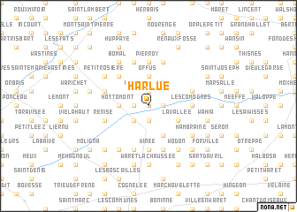 map of Harlue