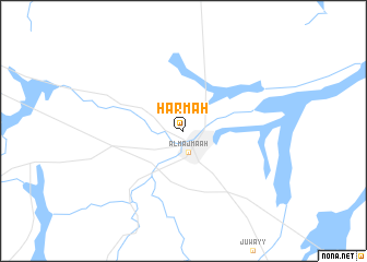 map of Ḩarmah