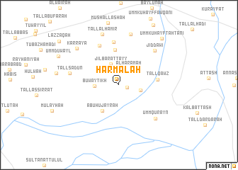 map of Ḩarmalah