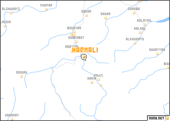 map of Ḩarmalī