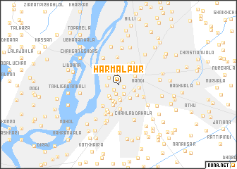 map of Harmalpur