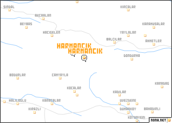 map of Harmancık