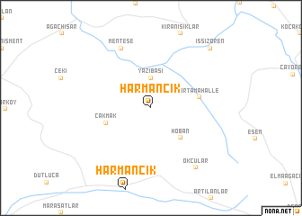 map of Harmancık