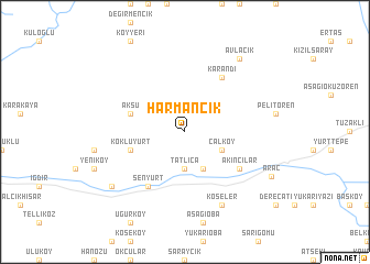 map of Harmancık