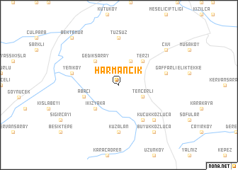 map of Harmancık