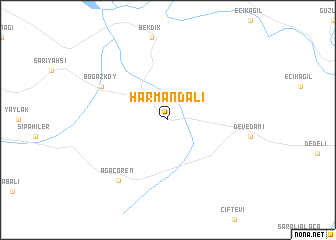 map of Harmandalı