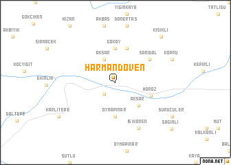 map of Harmandöven