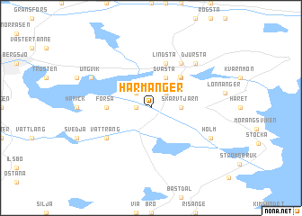 map of Harmånger
