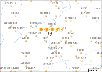 map of Harmankaya