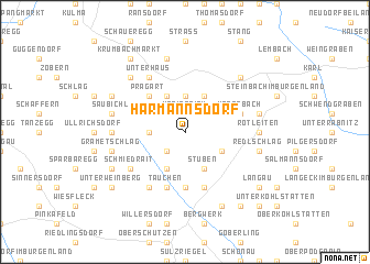 map of Harmannsdorf