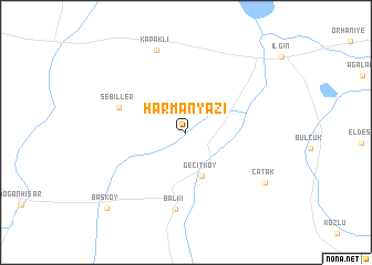 map of Harmanyazı