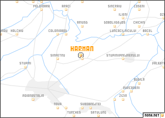 map of Hărman