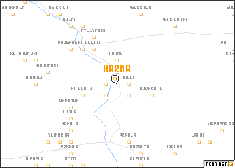 map of Härmä