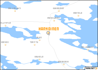 map of Harmoinen