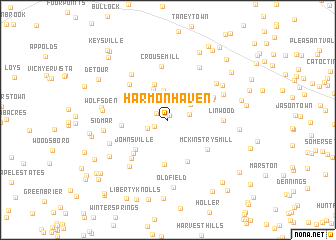 map of Harmon Haven