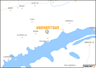 map of Harmontown