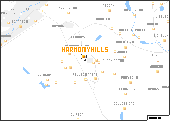 map of Harmony Hills