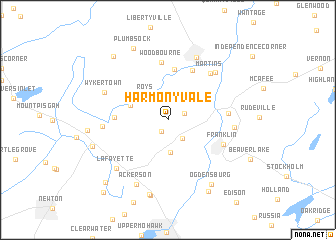 map of Harmonyvale