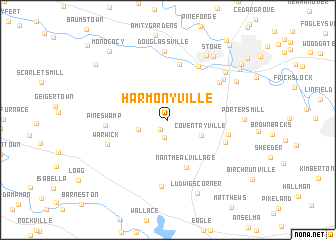 map of Harmonyville