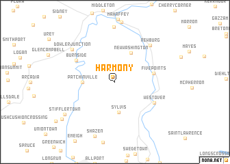 map of Harmony