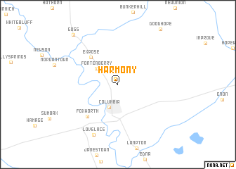 map of Harmony