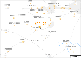 map of Harmon