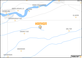 map of Harmon