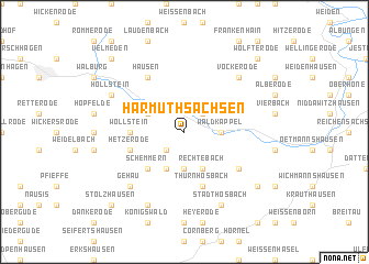 map of Harmuthsachsen