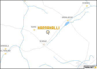map of Hārnahalli