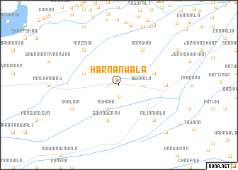 map of Harnānwāla