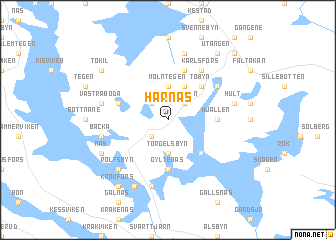 map of Harnäs