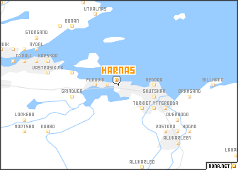 map of Harnäs