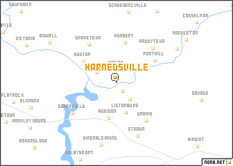 map of Harnedsville