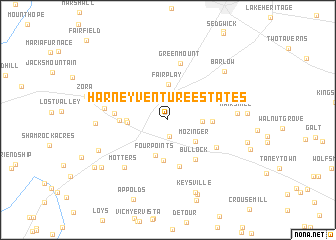 map of Harney Venture Estates