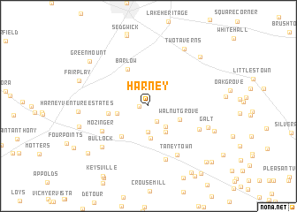 map of Harney